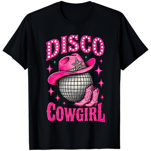 Disco cowgirl pink cowboy hat - cowgirl,