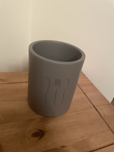 Grey cutlery pot - grey,
