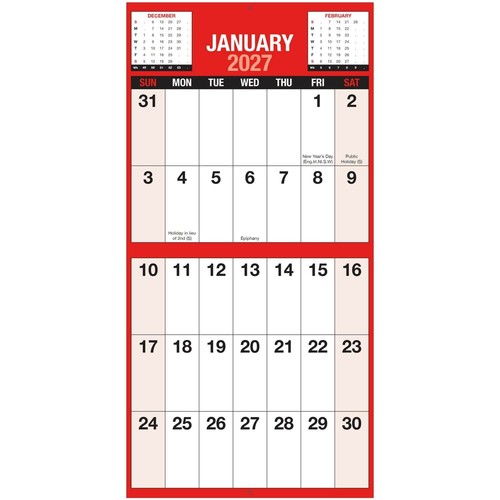2027 giant print calendar - 2027,