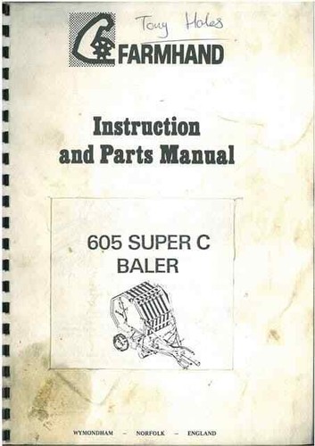 Farmhand 605 super baler - 605,