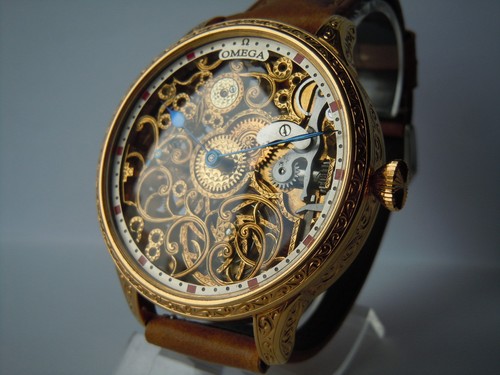 Skeleton wrist watch vintage - watch,
