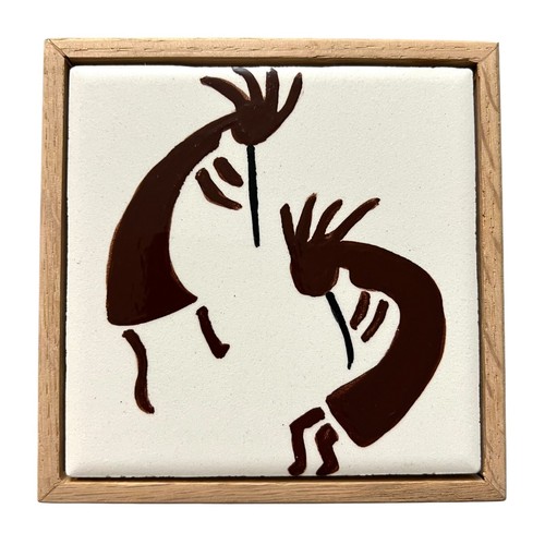 Log cabin ceramics kokopelli - ceramics,