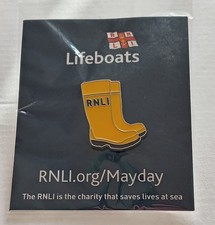 RNLI Wellies Enamel Pin Badge