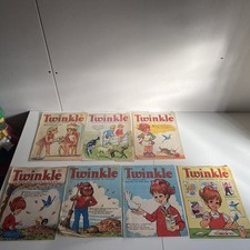 Twinkle ~ 7x Vintage Comics 1976 complete with cut out clothes 