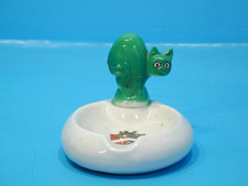 Germany antique green cat - antique,