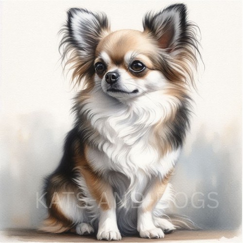 Chihuahua watercolour painting - chihuahua,