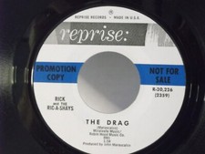 Rick & The Ric-A-Shays,Reprise,"The Drag"US,7"45,1963 PROMO hot rod rock, Mint