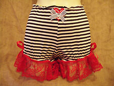  Black white stripe 1930's,40's,50's french knickers,rockabilly,pin up,sexy! XX