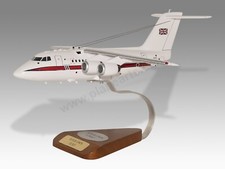 BAe 146 Royal Air Force Solid Kiln Dried Mahogany Wood Handcrafted Display Model