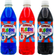 Slush Puppy Machine Syrup  GRAPE BLUE RASPBERRY STRAWBERRY Home SLUSHY 3x500ml