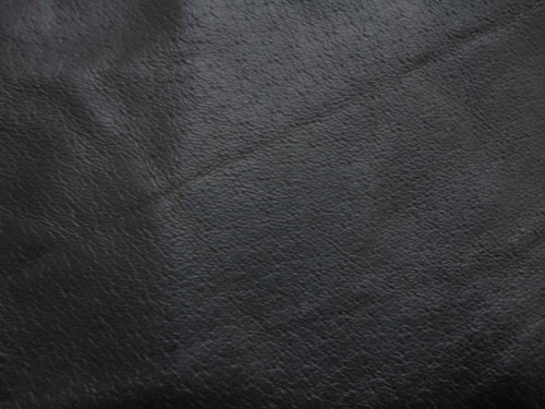 Black pigskin leather 7mm - pigskin,