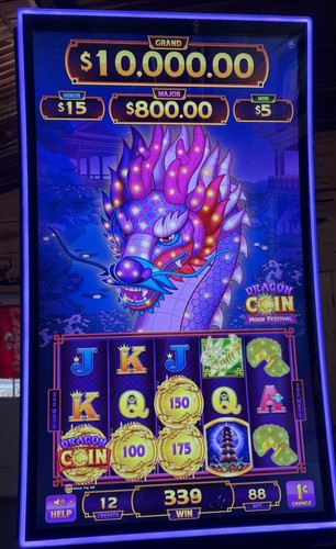 Everi dragon coin - dragon, moon