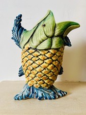 Vintage Italy Majolica Fish