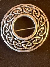 Celtic Style 925 Silver Brooch