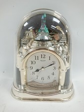 Rhythm Quartz Dome Clock with Rotating Princess Castle Display Working Decor