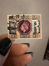 Vintage Stamp 1952-1977 11p Silver Jubilee