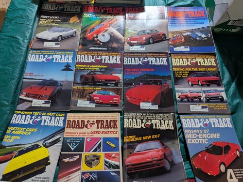 Road and track magazine lot - road,