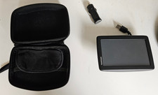 TomTom Start 25 Sat Nav in case with UK Maps and weighted dashboard mount.