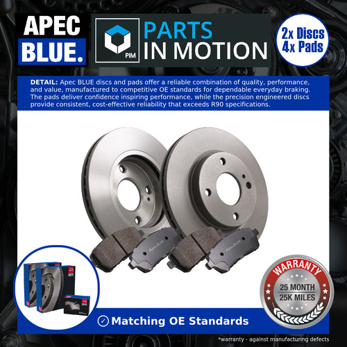 Vented brake discs - 2x,
