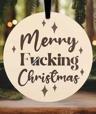 Rude Christmas Bauble Funny