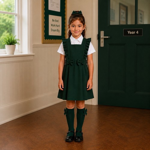 Girls dark green - girls, school