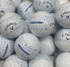 12 x Callaway Supersoft Splatter 360 Golf Balls - Grade A Blue