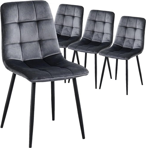 Set grey modern velvet - modern,