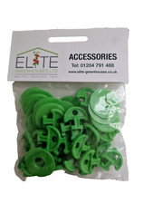 Elite Greenhouse Lining Hooks x30 Crop Head. Attach bubble/net. Original.FreeP&P
