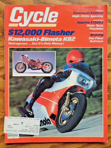 Cycle magazine september - magazine, 1982