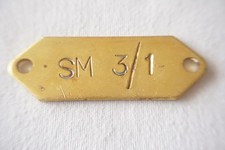 SM 3/1 Bus Brass Plate Sign