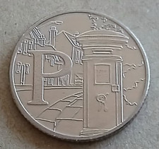 2019 P - Post/Pillar Box 10p Coin. Very Low Mintage A to Z Alphabet.