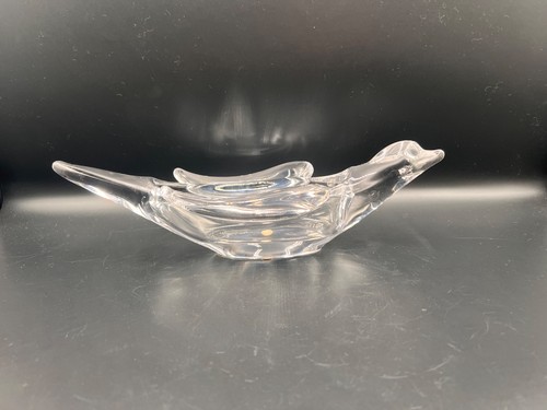 Midcentury crystal glass bird - midcentury,