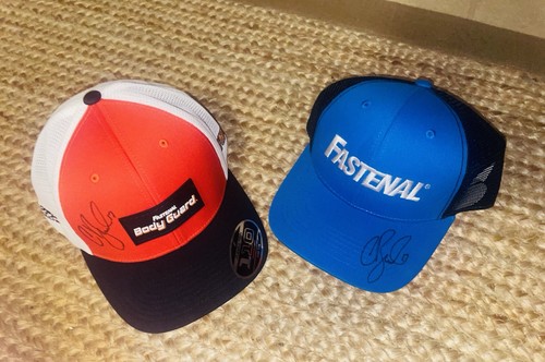Chris buescher signed hats - chris,