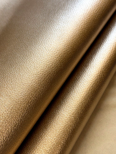 Metallic gold leather hides - metallic,