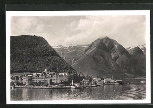 Balholm village with hotel - village,
