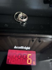 Vintage Antique 9ct Gold 3-Banded Russian Trinity Wedding Ring Size: m