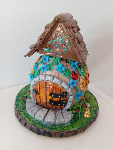 Indoor fairy mushroom house