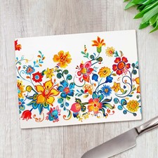 Decorated Flower Florals Glass