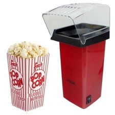 Global Gizmos 50900 1200W Hot Air Popcorn Maker - Red