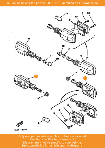 Yamaha front flasher - yamaha, light