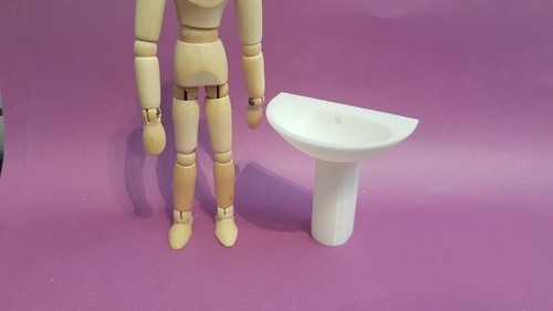 12th scale dolls house sink - 1-12th,