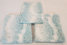 2 panels/1 valance Premier Prints Manchester Blackout Curtains Aqua/White 51x59