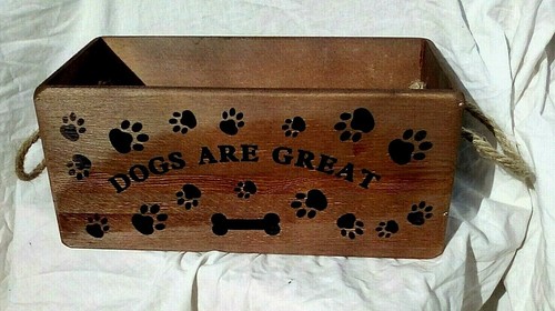 Dogs are great rustic wooden - are,