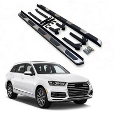OEM Style Side Steps Bars Running Boards Foot Rails Pair For Audi Q7 2016-2020