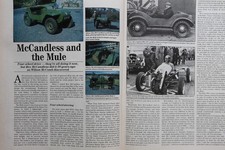 Original CC 1986 extracted mag article: Story of the ex-ARMY MULE 4x4