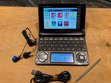 Japanese Electronic Dictionary Casio Ex-Word XD-N3800, black, fair condition, UK