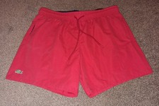 Lacoste Swim Shorts Red Medium