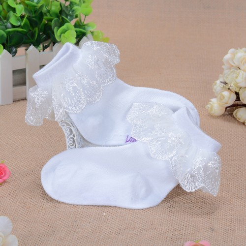 Girls lace flower frilly - lace,