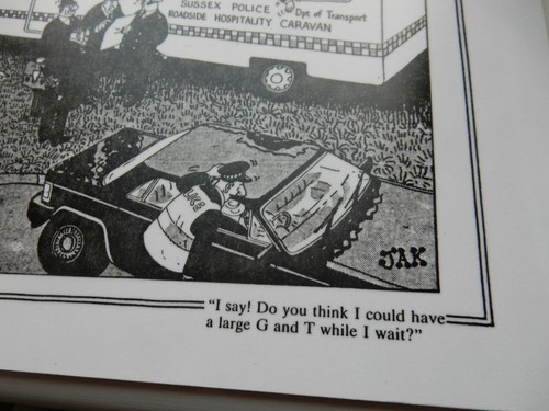Police jak cartoon laminated - police,