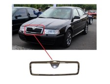 NEW FOR SKODA OCTAVIA (1U) 2001 - 2004 FRONT BUMPER UPPER GRILL CHROME TRIM